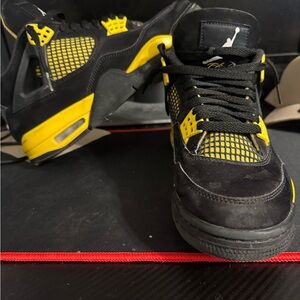 Air Jordan Black and Yellow Sneakers